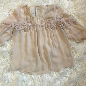LC Lauren Conrad sheer blouse